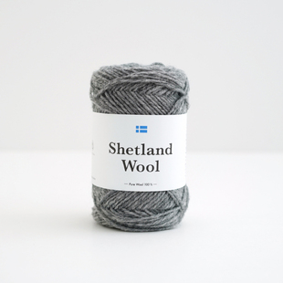 日本横田Daruma设得兰Shetland 手编线 wool纯羊毛衣帽子手套冬季