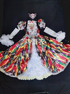 旅拍服装 实拍 新疆维吾尔族唱歌服装