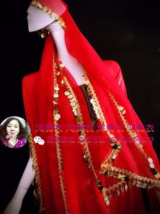 鸿舞衣肚皮舞袍子头巾 99元