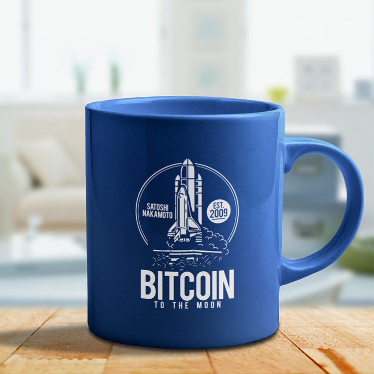btctothemoon 男神中本聪纪念陶瓷马克杯办公室美式咖啡杯带盖勺