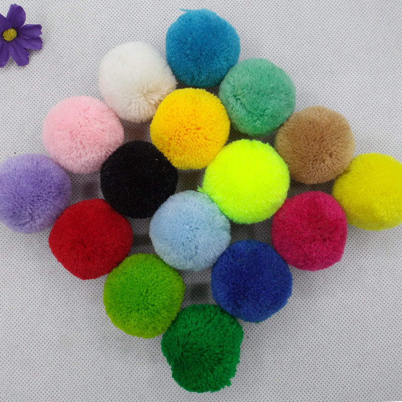 4cm开司米毛绒球杨梅diy手工