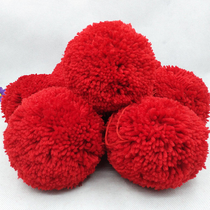 15cm毛线圆球黑色毛绒球毛毛球球diy手工包包挂饰装饰挂件1个包邮