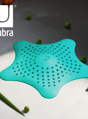 umbra地漏下水管道密封塞防臭过滤网硅胶盖卫生间厨房密封水槽塞