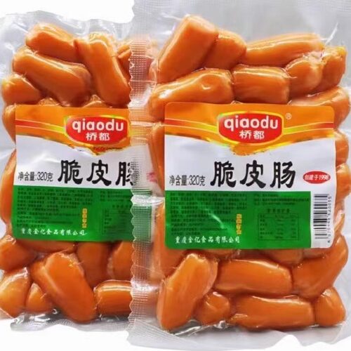 桥都脆皮肠家用炒菜火锅烧烤小香肠肉肠开花肠火腿肠开店商用