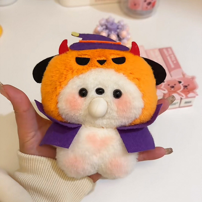 吐泡泡玩偶万圣节南瓜小