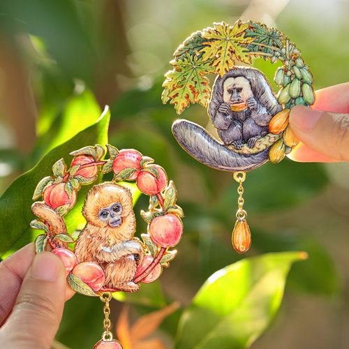 AR动物萌宠冰箱贴旅行纪念品文创小礼品企鹅金丝猴浣熊小鹿考拉兔