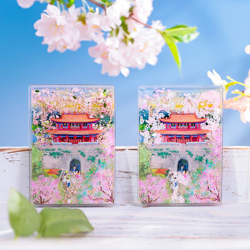 AR流沙冰箱贴城市景点纪念云南旅游伴手礼物大理丽江古城苍山洱海