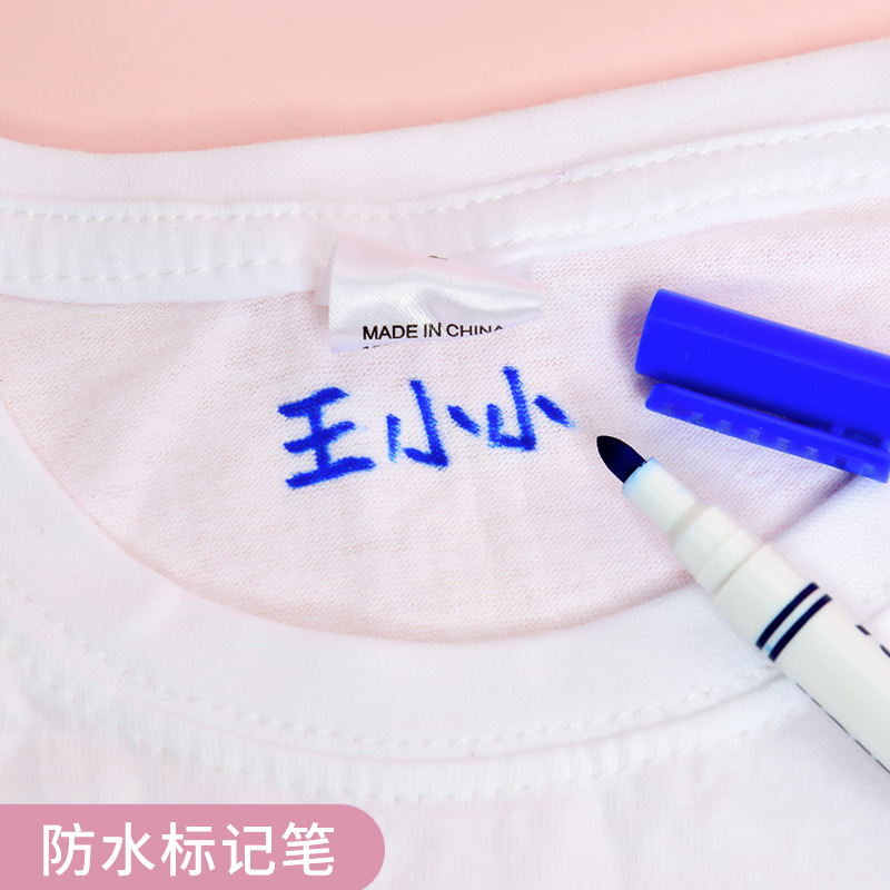 织物笔马克笔T恤帆布鞋布