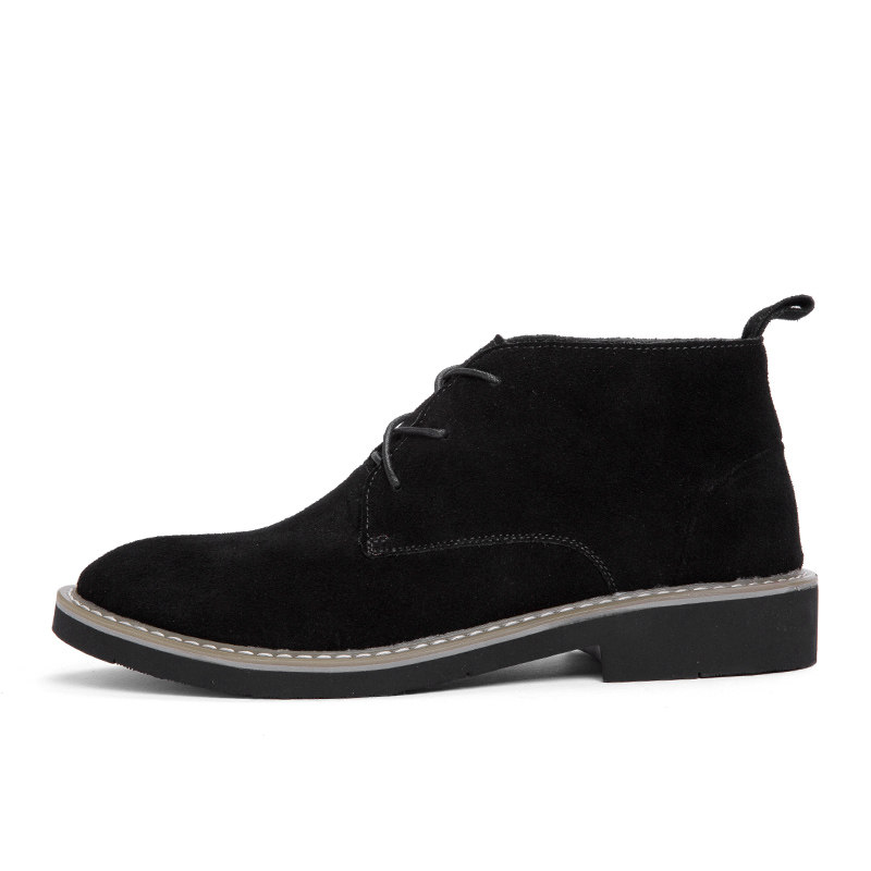 CHELSEA BOOTS MARTIN TRENDY SHOES MENS LEATHER SHOES HIGH-TOP SNOW BOOTS MENS LOW-TOP CARGO BOOTS WINTER FLEECE COTTON SHOES
