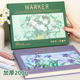 大号马克笔专用绘画本a4素描水彩本加厚图画本高颜值小学生初中生空白画画本马克纸手绘皮面画本彩铅涂鸦画册