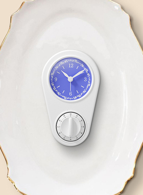 免打孔北欧客厅静音厨房专用闹钟创意钟表冰箱创意挂钟