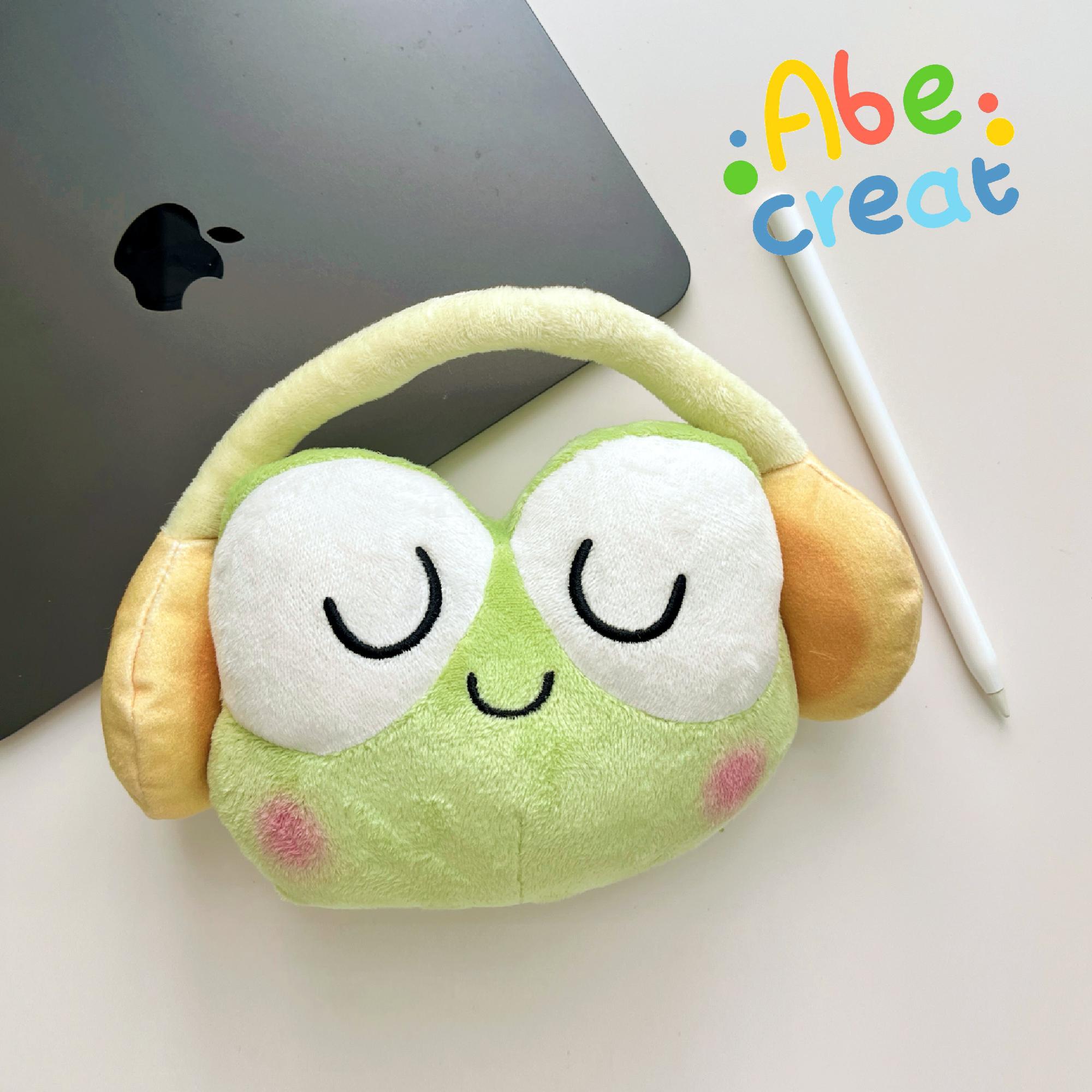 可爱呱呱毛绒包耳机包毛绒玩偶