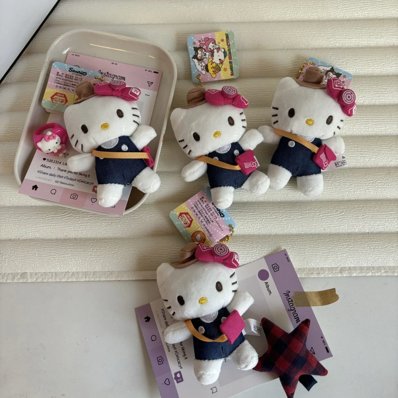 台湾机场限定hellokitty挂件可心斜挎包凯蒂猫玩偶公仔钥匙扣挂饰