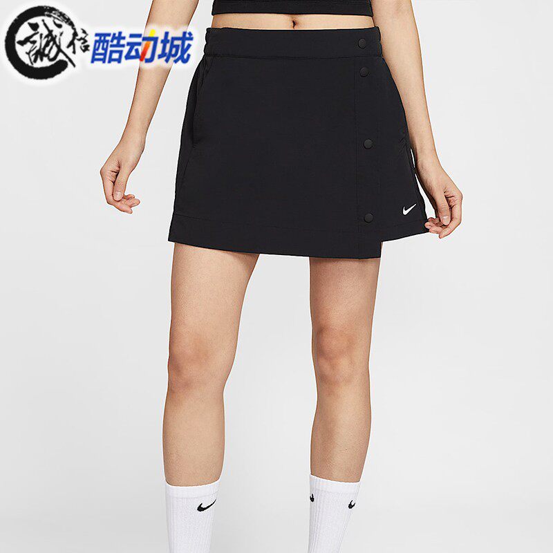 Nike耐克女子新款梭织防走光运动休闲裙裤HM6980-010-214-100-034