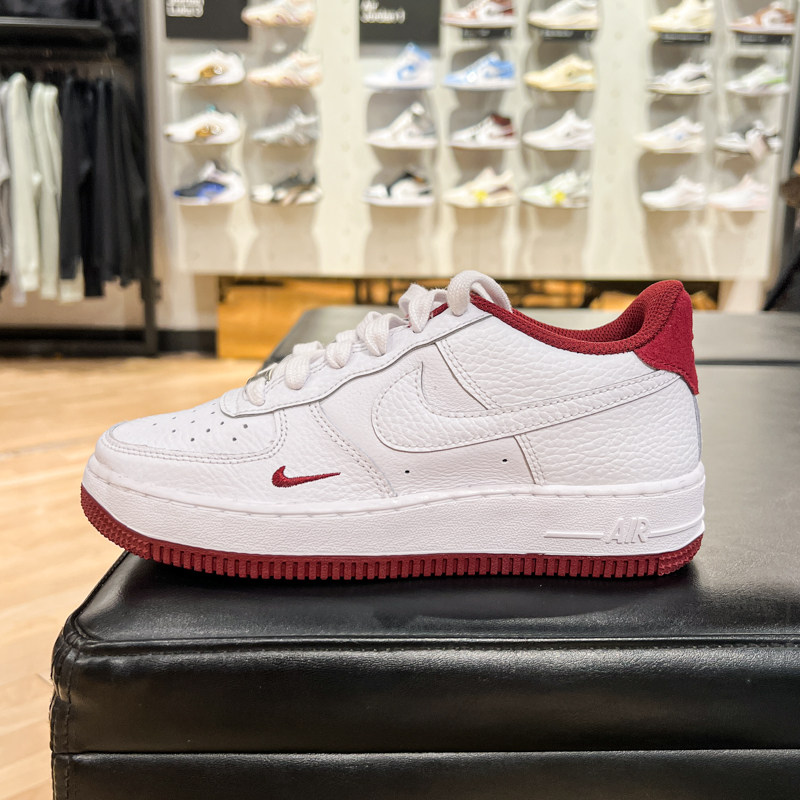 耐克大童女子2025春款AF1空军一号经典运动板鞋小白鞋 HF0952-100