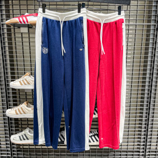 JM8020 复古休闲撞色运动裤 KG8220 2025秋经典 Adidas阿迪达斯女装