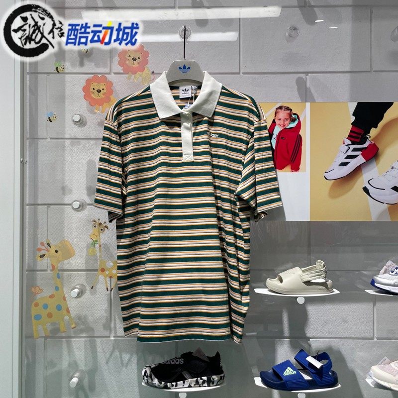 阿迪达斯三叶草POLO衫纯棉宽松