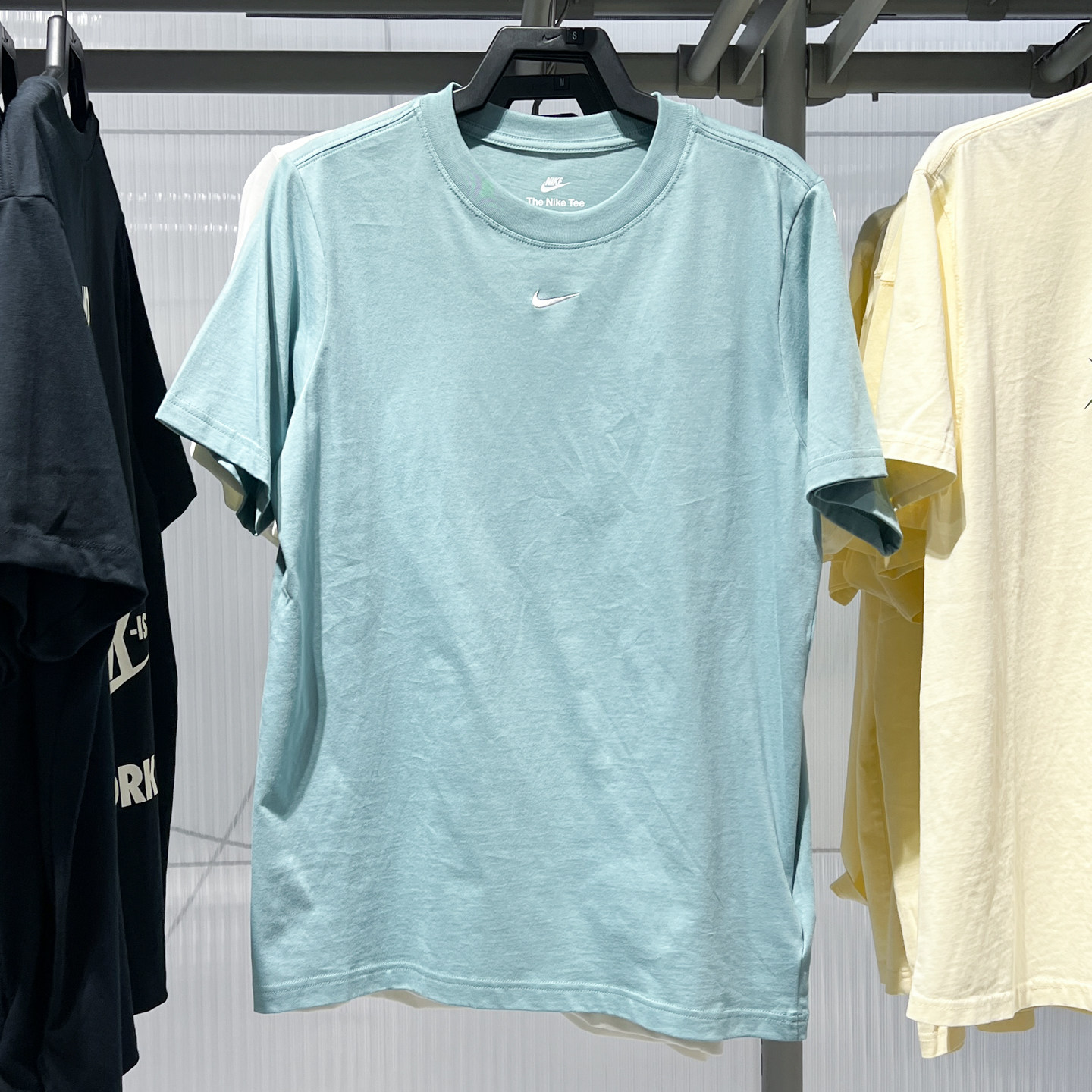 NIKE耐克女装2025夏新款针织圆领舒适运动休闲短袖T恤 FD4150-017