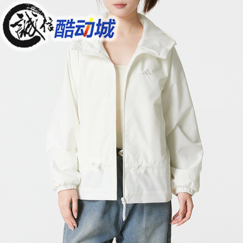 阿迪达斯女装2025冬户外梭织运动休闲风衣夹克外套 KS2807 KS2809