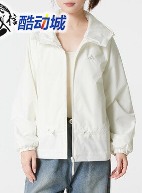 阿迪达斯女装2025冬户外梭织运动休闲风衣夹克外套 KS2807 KS2809