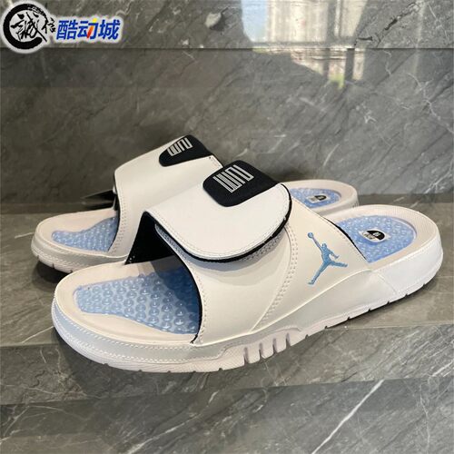 Nike耐克男子夏新款Jordan缓震防滑魔术贴运动休闲拖鞋FN2452-104