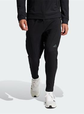 正品ADIDAS阿迪达斯男子2024冬款梭织宽松束脚运动健身长裤IN5611