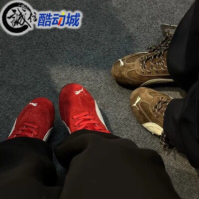 彪马女子薄底赛车运动休闲鞋