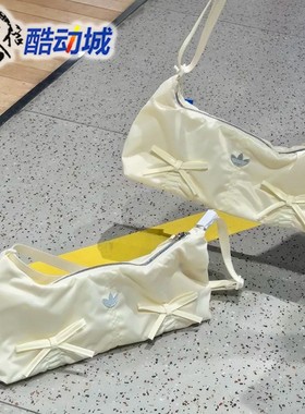 阿迪达斯三叶草女子蝴蝶结时尚腋下包斜跨包手拎包 KC2769 KC2770
