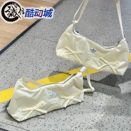 阿迪达斯三叶草女子蝴蝶结时尚腋下包斜跨包手拎包 KC2769 KC2770