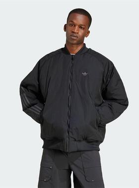 阿迪达斯三叶草男子2025春新款宽松保暖飞行员夹克棉服外套JC7546