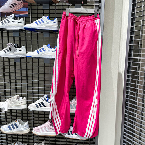 Adidas阿迪达斯女装2025秋新经典时尚运动休闲宽松梭织长裤KR8708