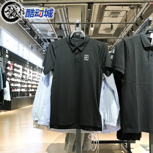 耐克男子速干网球翻领T恤