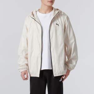 PUMA彪马男装2025春新款运动防风休闲梭织连帽夹克外套 687540-87