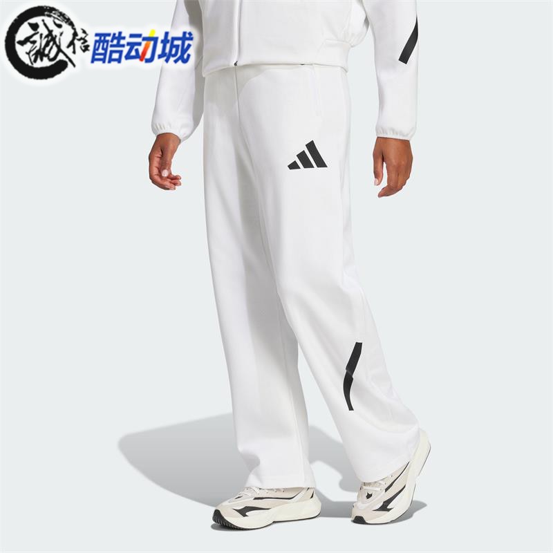 阿迪达斯女子柔软舒适运动直筒裤