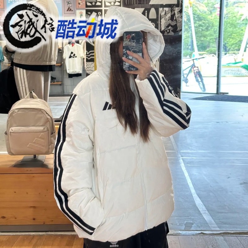 阿迪达斯男子加绒保暖羽绒服