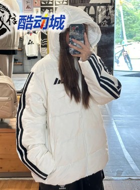 阿迪达斯男子2025冬新款鸭绒保暖运动羽绒服KH3988 KH3987 KH3989