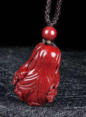 爆款朱砂白菜吊坠纹路雕刻清晰流畅色泽红润饱满沉稳厚重质感十足