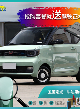 五菱宏光迷你牛油果绿色汽车补漆笔油漆刮痕划痕遮挡修复修补喷漆