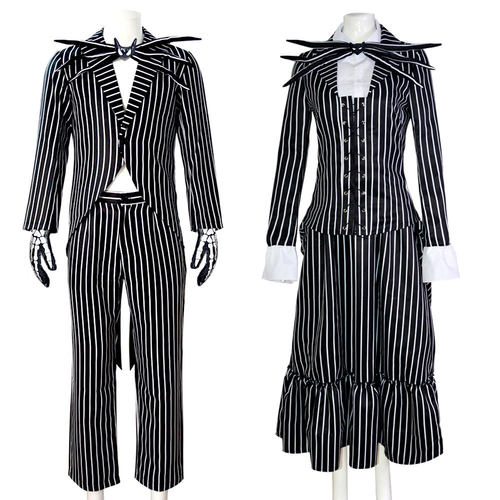 圣诞夜惊魂杰克cos服骷髅杰克男款全套圣诞万圣节服装