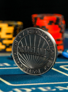 压牌片压牌器WATCHDOGS锌合金德州扑克庄码配件筹码庄片压牌器