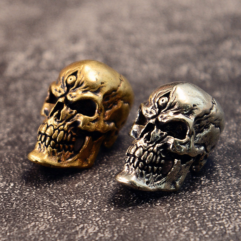 黄铜三眼骷髅头吊坠饰品骷髅头伞绳吊坠骷髅头财布扣箱包diy配件,饰品/流行首饰/时尚饰品新,摆件,淘宝优惠券,粉丝福利购,淘宝优惠卷