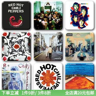 Oasis绿洲乐队周边徽章Red Hot Chili Peppers红热辣椒摇滚挂饰品