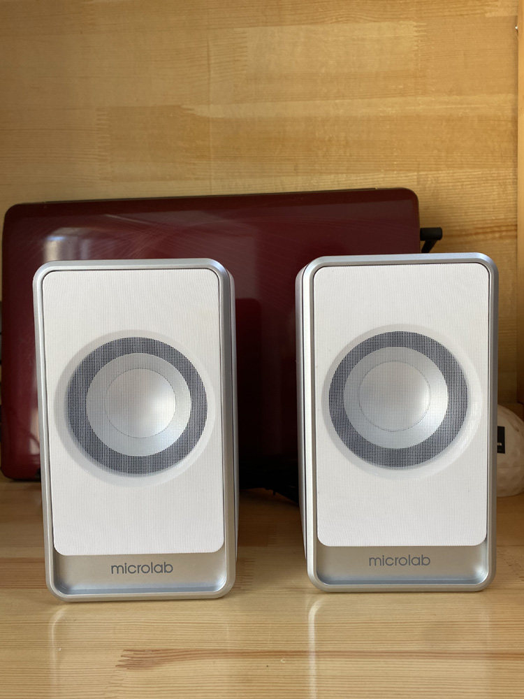 全新麦博低音炮卫星音箱副箱木质小hifi对箱书架箱5.1环绕音响