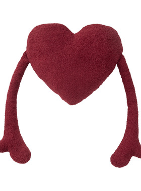 结婚抱枕红色爱心婚房布置压床心形礼物靠垫喜庆靠枕客厅沙发装饰