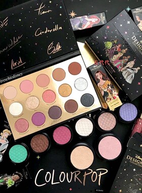 【清仓美购现货】Colourpop卡乐泡泡Disney迪士尼公主联名眼影盘