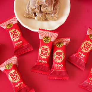 徐福记黑芝麻酥心糖500g酥糖结婚喜糖果喜庆散装 双喜伴手礼喜糖盒