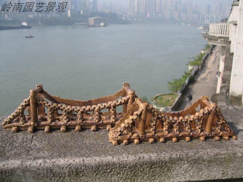 陶瓷假山盆景园林鱼池家用摆件