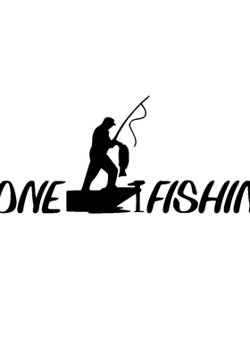 Gone Fishing Fashion去钓鱼时尚汽车贴纸汽车配件贴花6ZF-045