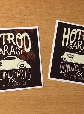 Hot Rod贴纸车库V8贴纸Oldtimer美国美式汽车经典调整H002贴花
