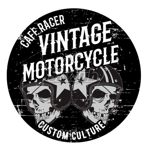 镭射磁性咖啡车贴CAFERACER贴花